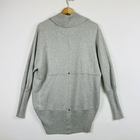 Wilfred Grey French Terry Dolman Sleeve Studded Sweater Cardigan Womens Small - Picture 5 of 8
